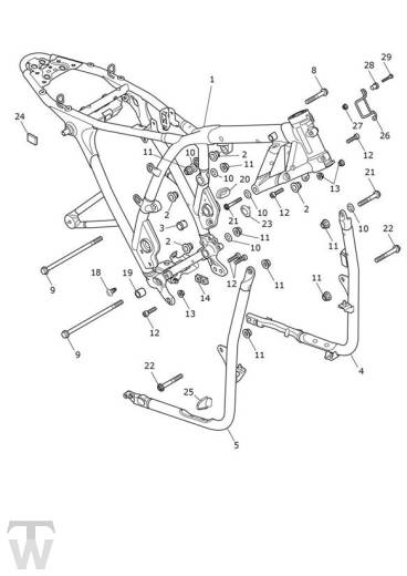 Main Frame Assembly - Thruxton RS