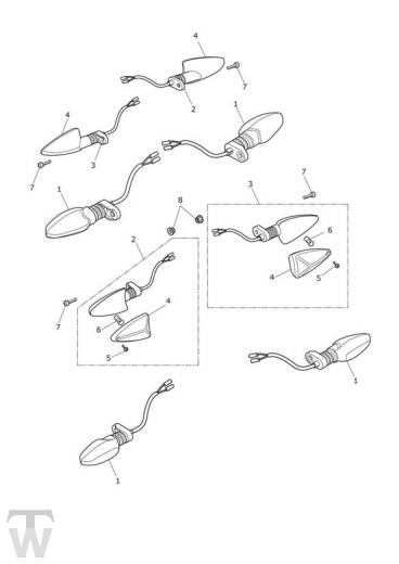 Indicator - Street Triple R from VIN 982752