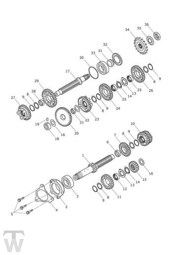 Getriebe - Street Triple RS ab FIN 966534