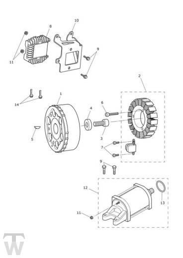 Anlasser Lichtmaschine - Street Triple S ab FIN 974463