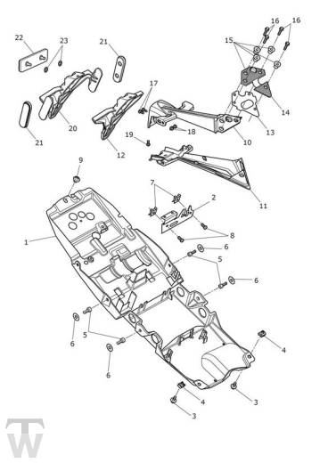 Kotflügel hinten - Street Triple S ab FIN 974463