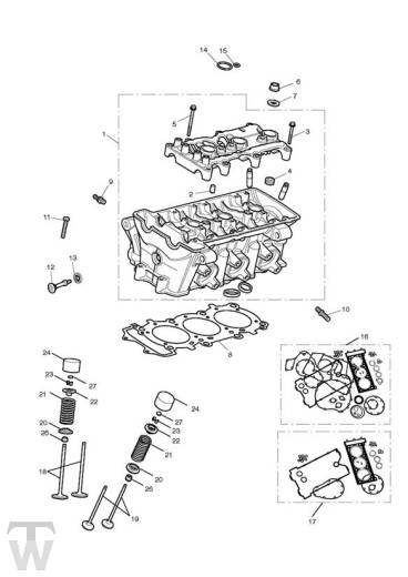 Zylinderkopf - Street Triple S 660 von FIN 803572-967906