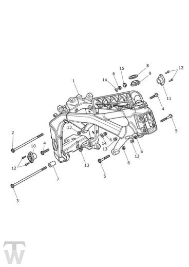 Hauptrahmen - Street Triple S 660 ab FIN 967907