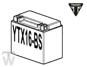Battery YTX16-BS MF wartungsfrei Tiger XCA up to VIN855531