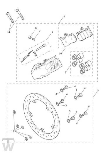 Bremse hinten - Rocket 3 GT