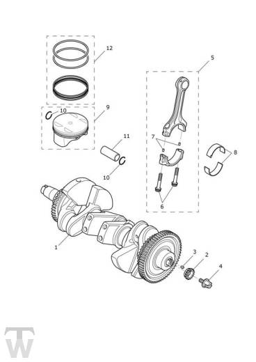 Kurbelwelle - Rocket 3 GT