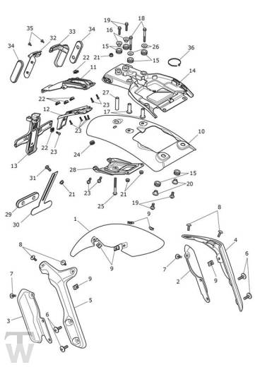 Kotflügel - Speed Twin ab FIN AE2311