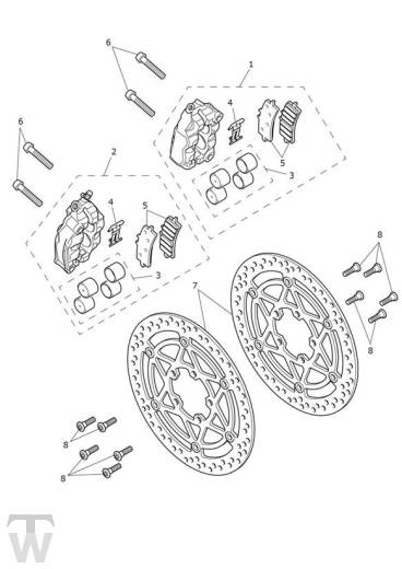 Bremse vorn - Speed Triple 1200 RR