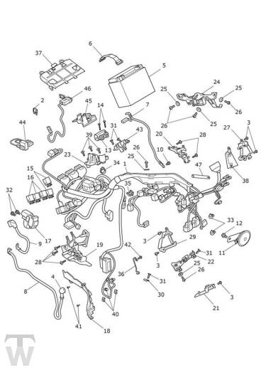 Hauptkabelbaum Elektrik - Street Twin ab FIN AB9715