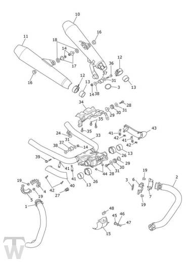 Auspuff - Speed Twin 900