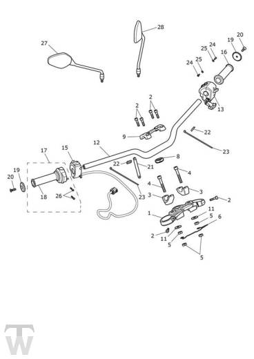 Lenker Schalter - Street Triple R ab FIN BF1297