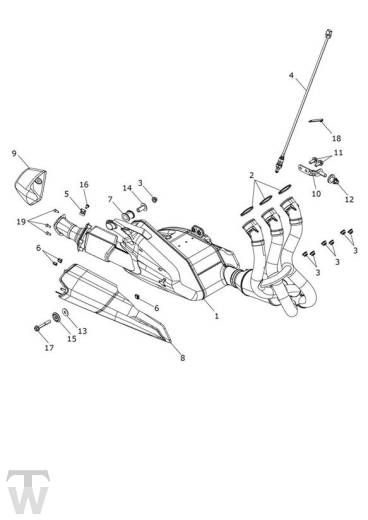 Auspuff - Street Triple RS ab FIN BF1297