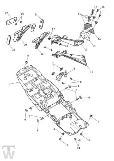 Kotflügel hinten - Street Triple RS ab FIN BF1297