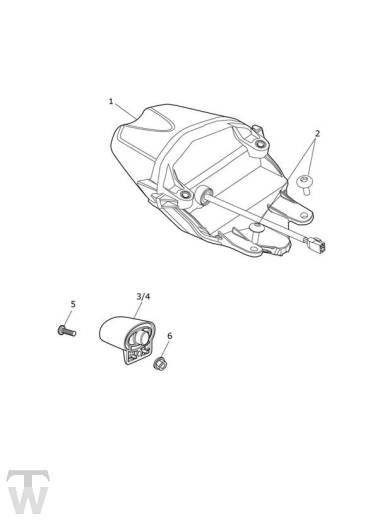 Heckleuchte - Street Triple RS ab FIN BF1297