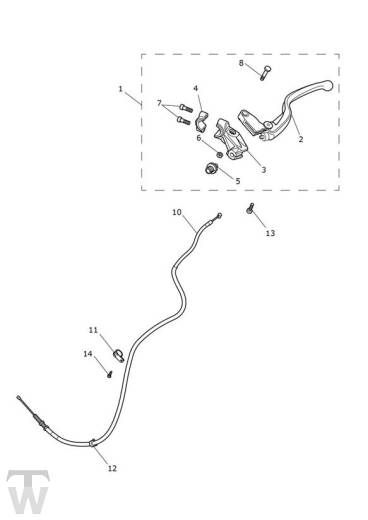 Kupplungsarmatur - Street Triple RS ab FIN BF1297