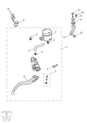 Hauptbremszylinder vorn - Street Triple Moto2