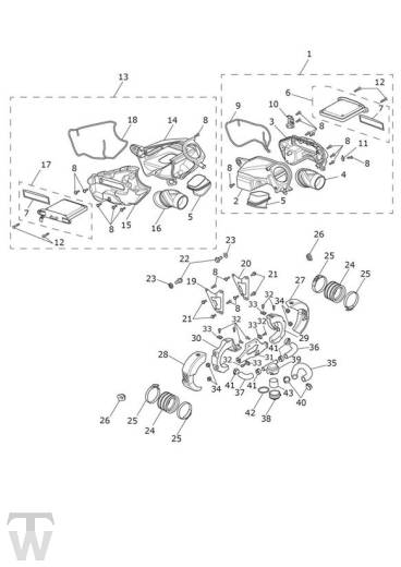 Luftfilterkasten - Speedmaster 1200 bis AC1200