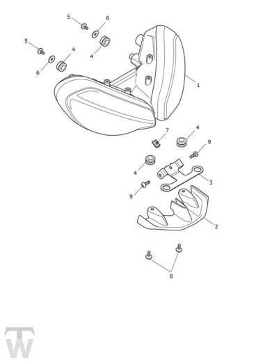 Hauptscheinwerfer - Speed Triple 1200 RS