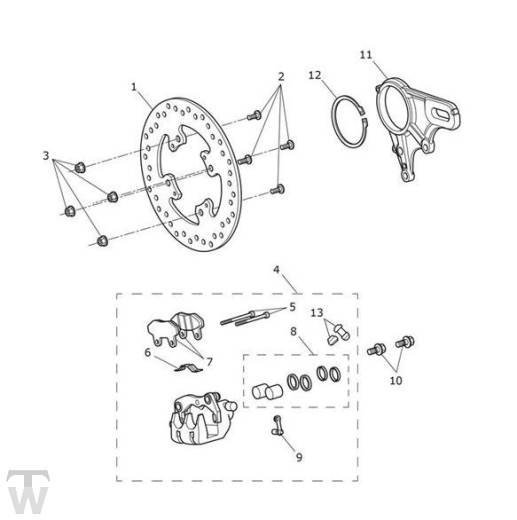 Bremse hinten - Tiger Sport ab FIN750470