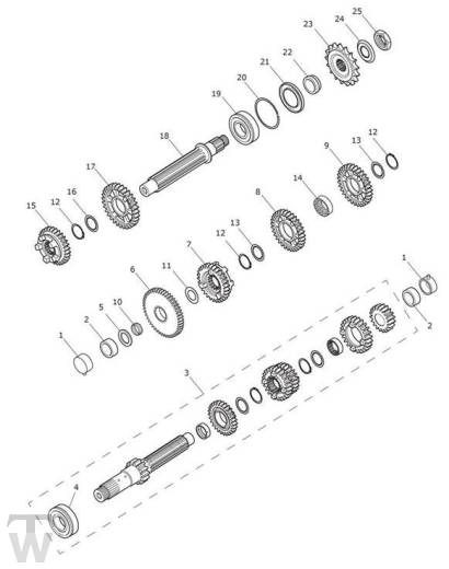 Getriebe - Tiger Sport ab FIN750470