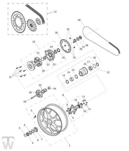 Hinterrad - Tiger Sport ab FIN750470