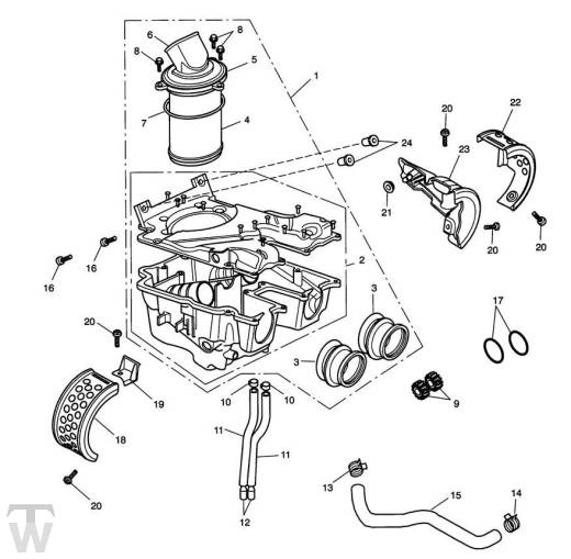 Luftfilterkasten - Speedmaster EFI bis FIN469049