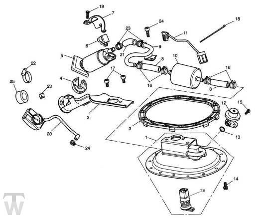 Benzinpumpe - Speedmaster EFI ab FIN469050