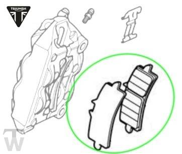 Brake Pads front  Speed Triple R from VIN735437