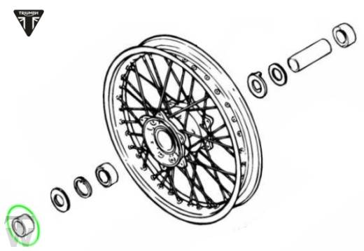 Vorderrad Distanzstück Tiger T400 (Vergaser)