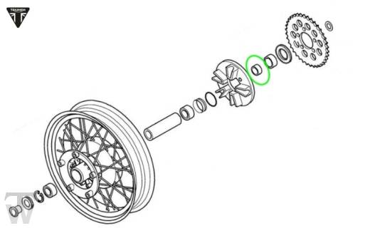 Hinterrad Distanzbuchse