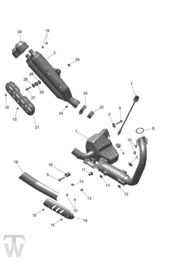 Auspuff - Scrambler 400 X