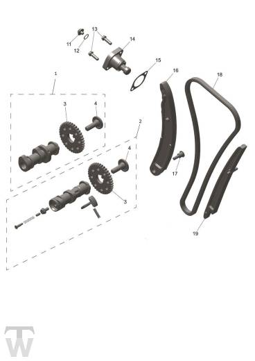 Nockenwellen Steuerkette - Scrambler 400 X