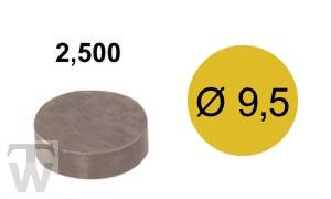 Shim D9.5mm, H2.500mm