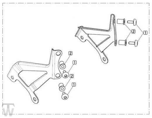 Einzelteile Flyscreen Montagesatz Classic