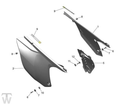 Heckverkleidung - TF250-X bis CC7868