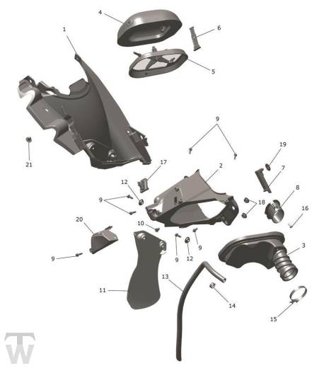 Luftfilterkasten - TF 450-RC