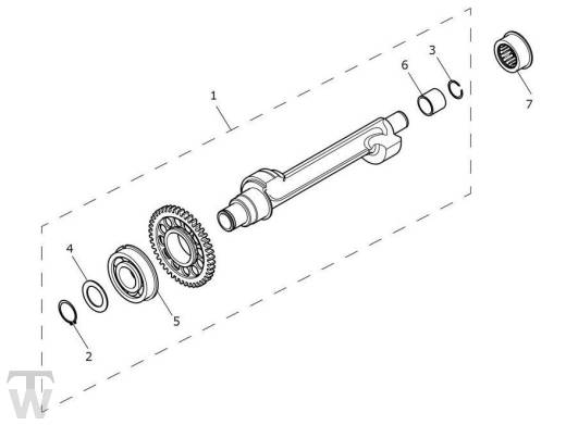 Balancer Shaft - Trident 660 up to BU6463