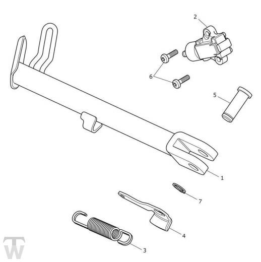 Seitenständer - Trident 660 bis BU6463