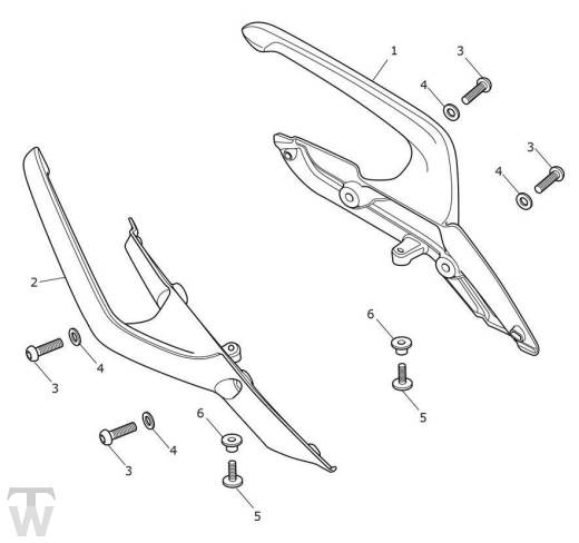 Soziushaltegriff (India only) - Trident 660 bis BU6463