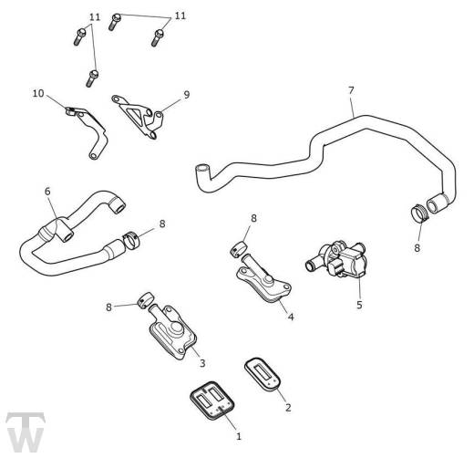 Sekundärluftsystem - Trident 660 bis BU6463
