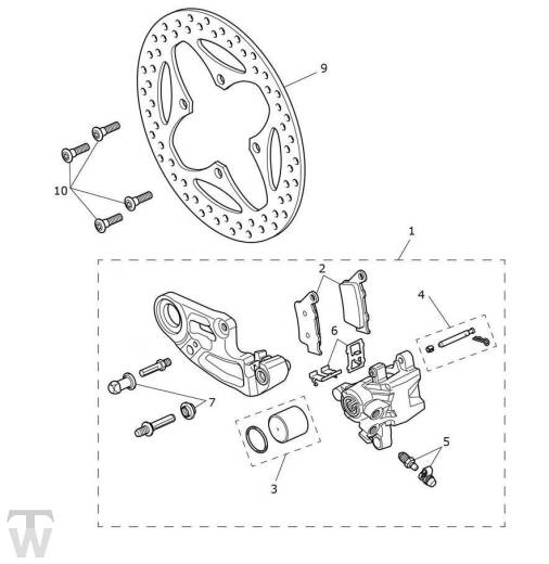 Bremse hinten - Tiger 1200 GT Explorer