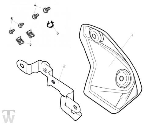 Abdeckung O2 Sensor - Tiger 900 GT Pro ab VIN BP5373