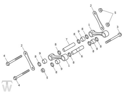Federbein Umlenkung - Tiger 900 GT Pro ab VIN BP5373
