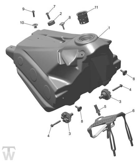 Benzintank - TF450-X