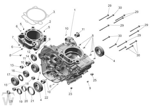 Motorgehäuse - TF250-C