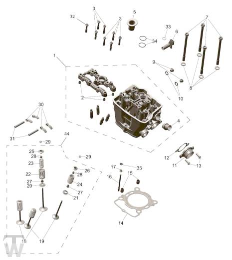 Zylinderkopf - TF250-C