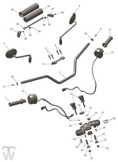 Lenker Schalter - Scrambler 400 XC