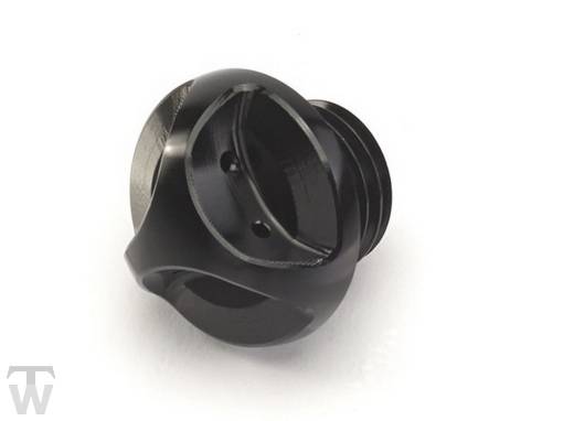 CNC Öleinfüllstutzen schwarz Street Triple R & RX ab FIN 560477