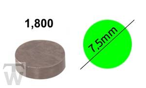 Shim D7.5mm, H1.800mm