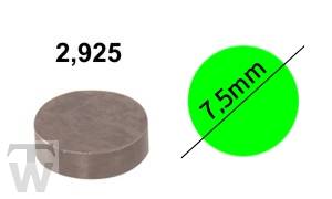 Shim D7.5mm, H2.925mm